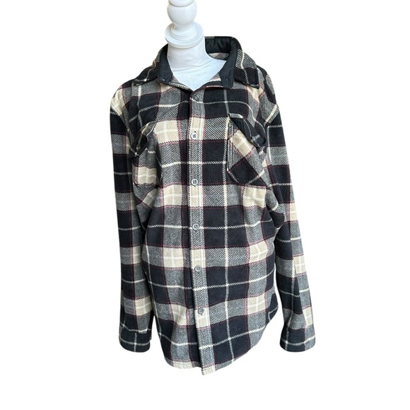 Cream and Black Casual Button Down Shirt - Picture 1 of 6